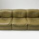 DS-12 modular vintage set in green leather by Team de Sede for De Sede Swiss
