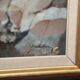 Huile su toile suédoise – “Côte” par Bertil Wahlberg – Vintage et encadrée