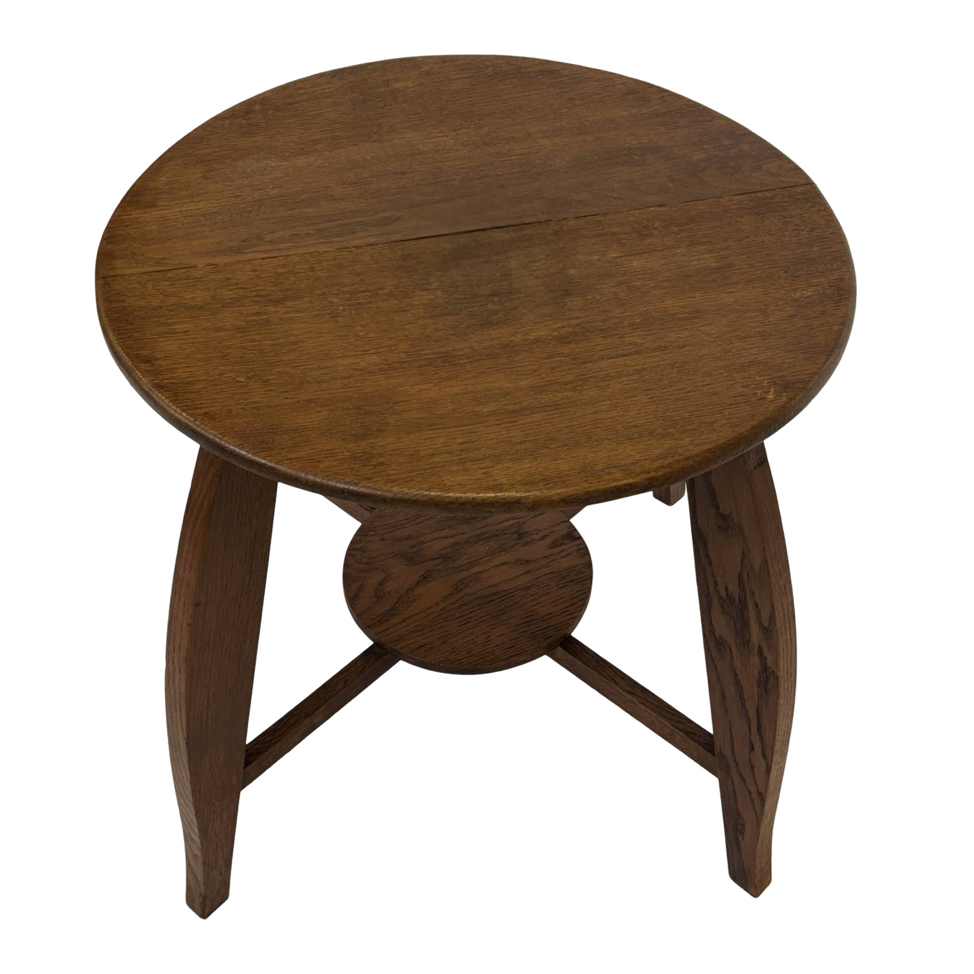 Art Deco Coffee Table Side Table Oak 1950s Design