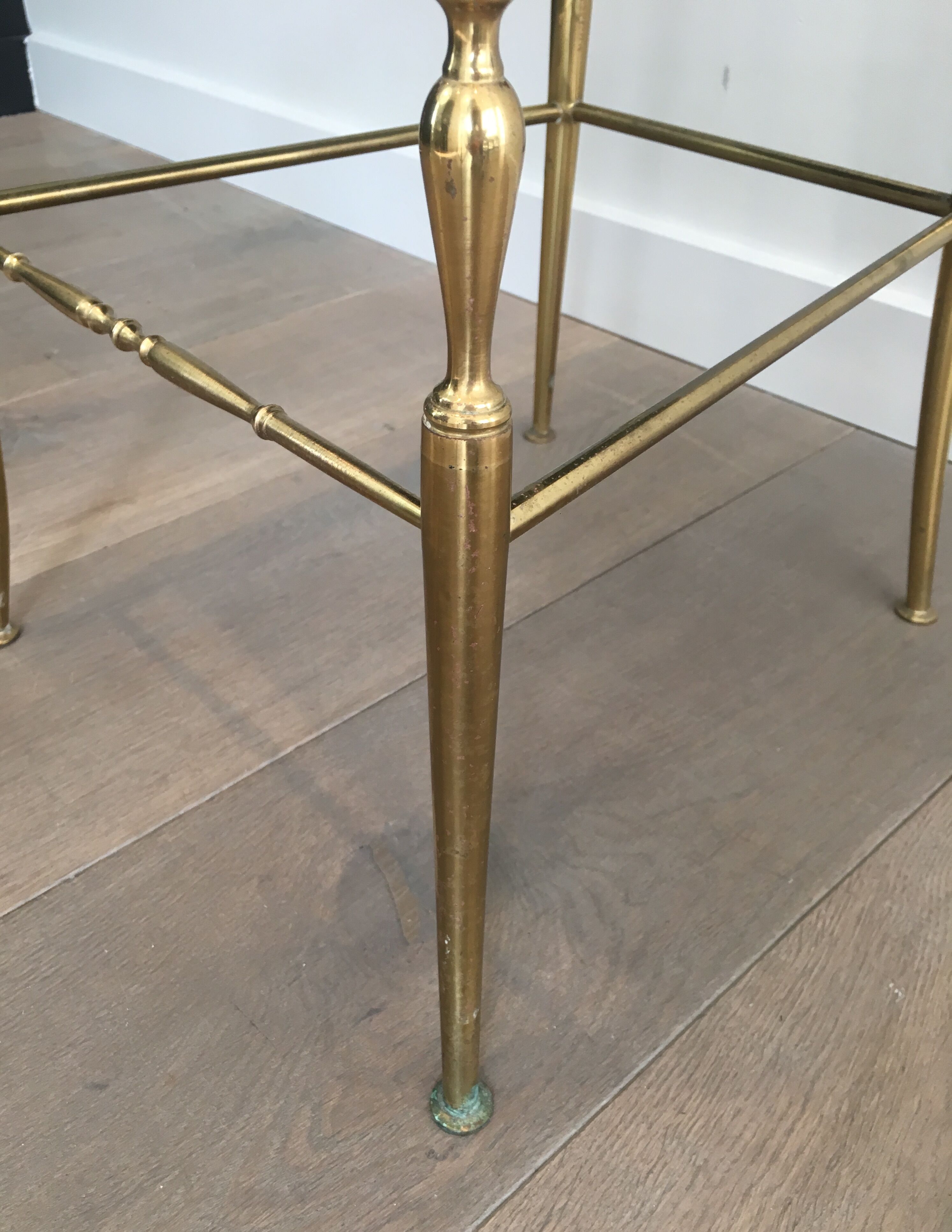 Chiavari brass chair