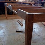 Large solid oak farmhouse table with two drawers 260 cm x 100 cm