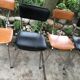 Vintage chrome and leatherette chairs