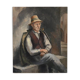 Portrait huile ancien signé