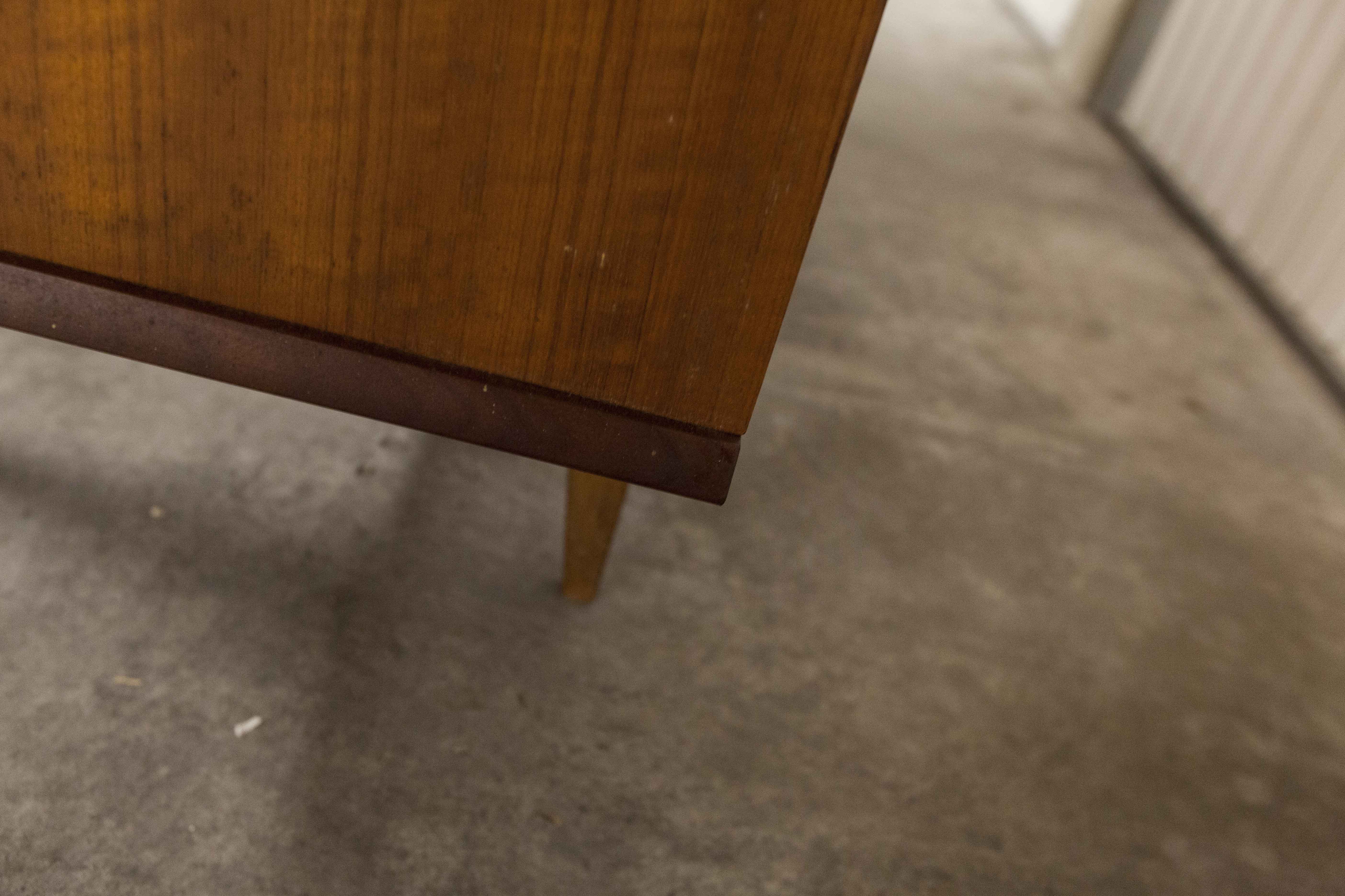 Scandinavian teak cabinet 1960 with mounting plan