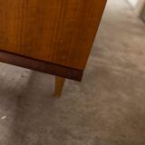 Scandinavian teak cabinet 1960 with mounting plan