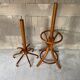 Coat rack swivel parrot Baumann bistro style 1960 curved wood