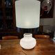 Vintage 1970s White Opaline Lamp