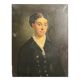 Oil on canvas portrait of an ancestor signed A. Juliard dated 19th century.