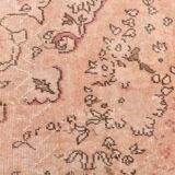 Powder Pink Classic Turkish Vintage Rug, 199x303Cm