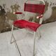 Vintage red scoubidou children's chair