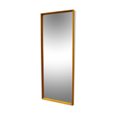 Miroir mural vintage en chêne par Nyge Verken Nyköping - Suède années 60