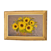 Tableau bouquet de tournesols