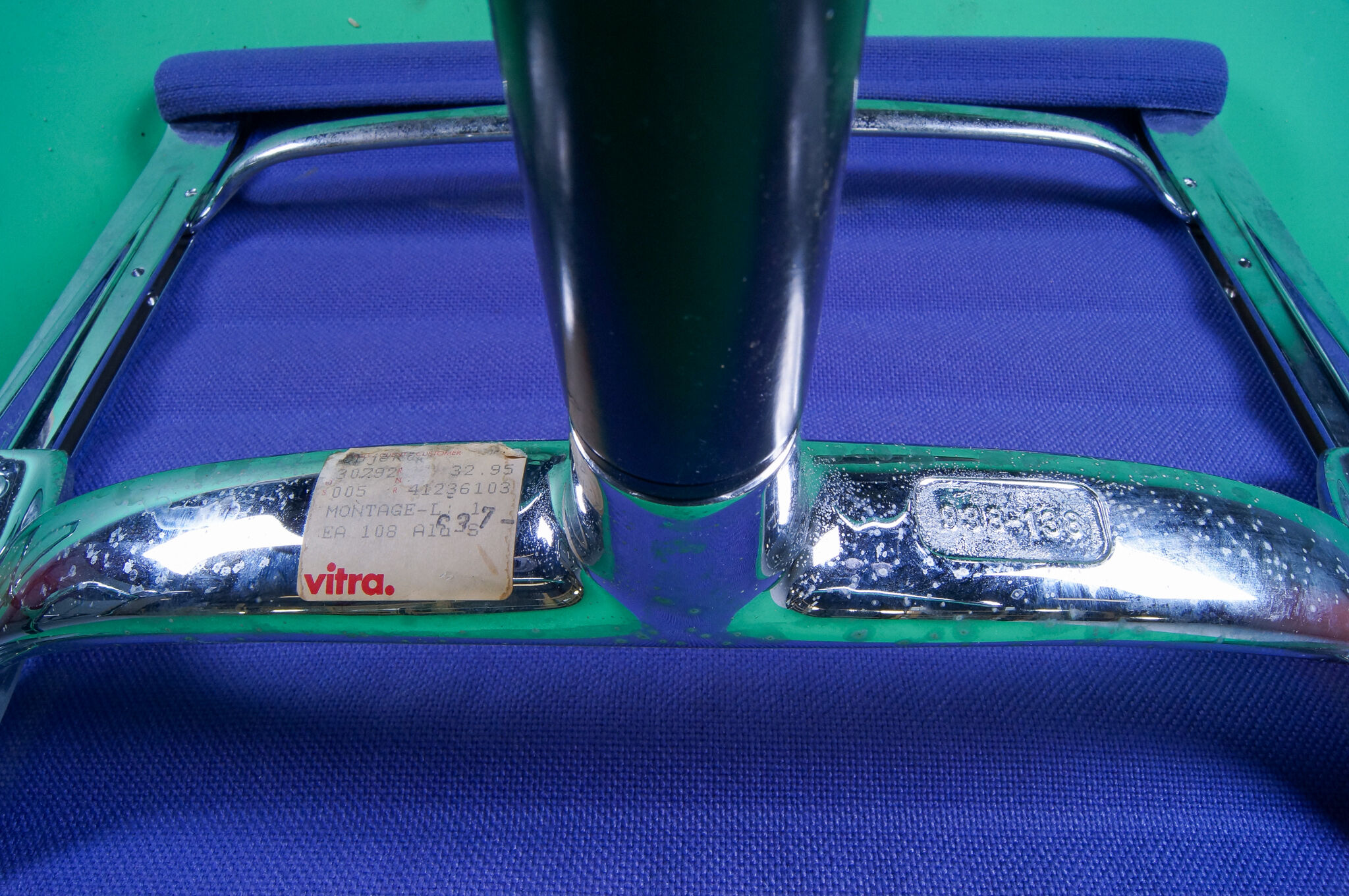 Set of 8 chairs model EA108 & EA107 by Charles and Ray Eales Vitra edition