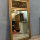 Louis XVI gilded wood trumeau mirror circa 1900-1920