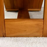 Asymmetrical solid elm coffee table Maison Regain