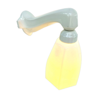 Wall lamp 1930 1940 opaline and porcelain of sarreguemines