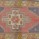 Tapis Oushak rouge et bleu sku 2451