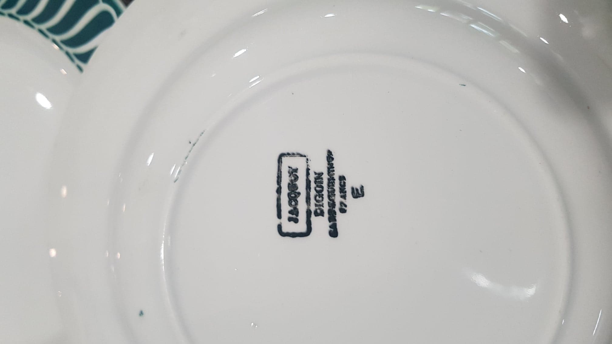 Set of 4 plates Digoin Sarreguemines model Jacquot