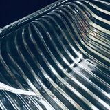 XL Mid-Century Czech Modern Crystal Art Glass Bowl, 1960s