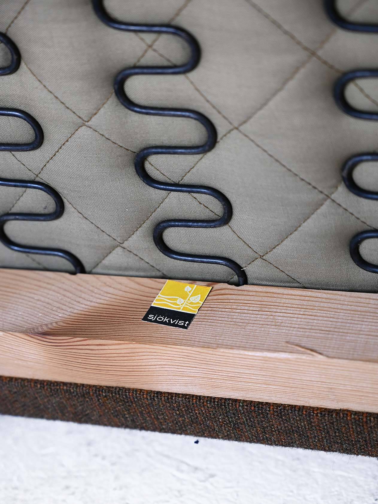 Fauteuil des années 60 avec tissu d'origine