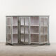 Vintage wooden showcase library
