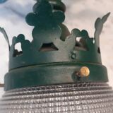 Lustre plafonnier verrerie en forme d'ogive