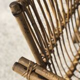 Bamboo sofa Dal Vera Italian design sofa 1970