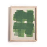 Painting on paper, abstract painting 30x40cm b199 signed