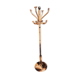 Bamboo and brass coat rack