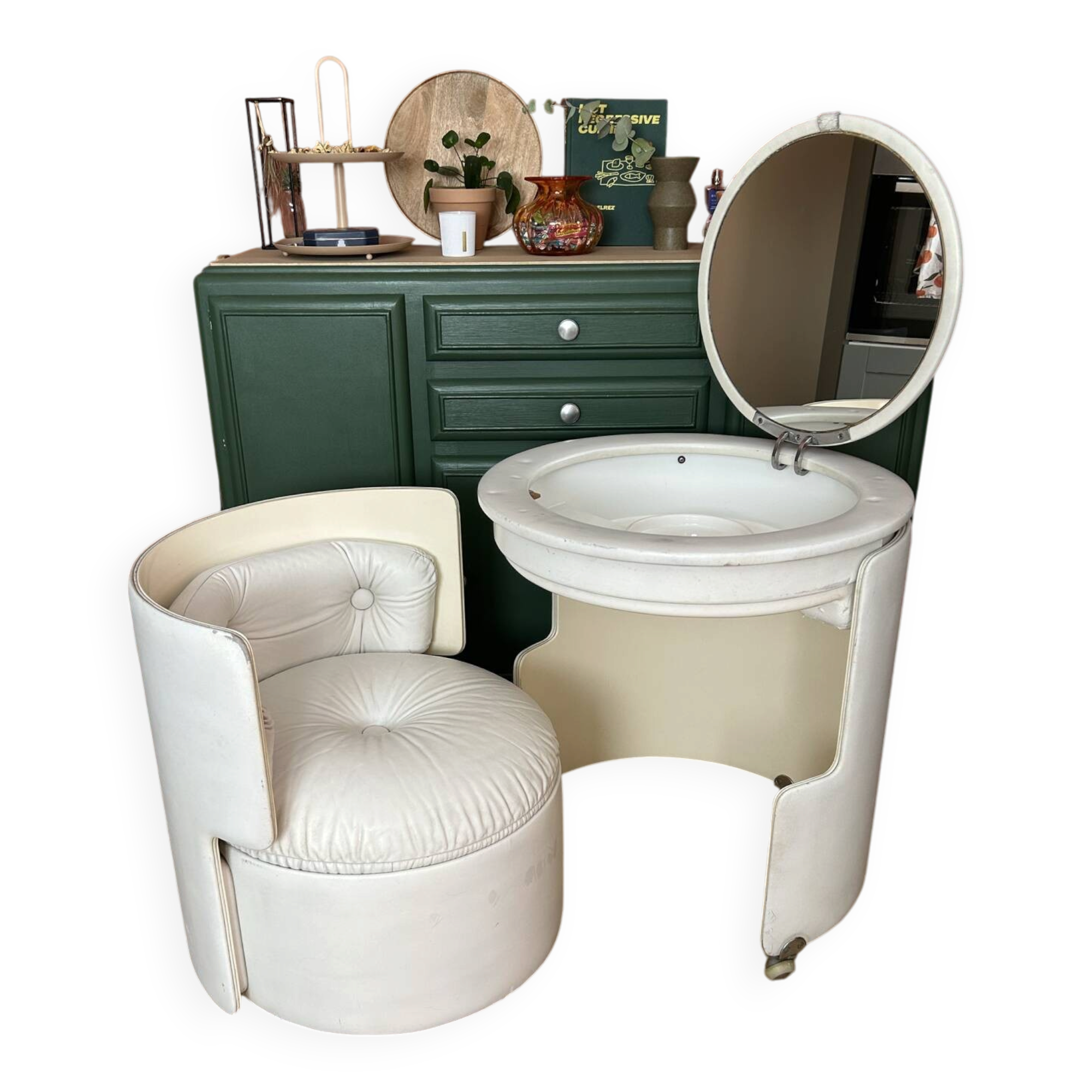 coiffeuse Dilly Dally par Luigi Massoni pour Poltrona Frau