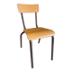 Chaise d’écolier enfant bois et métal