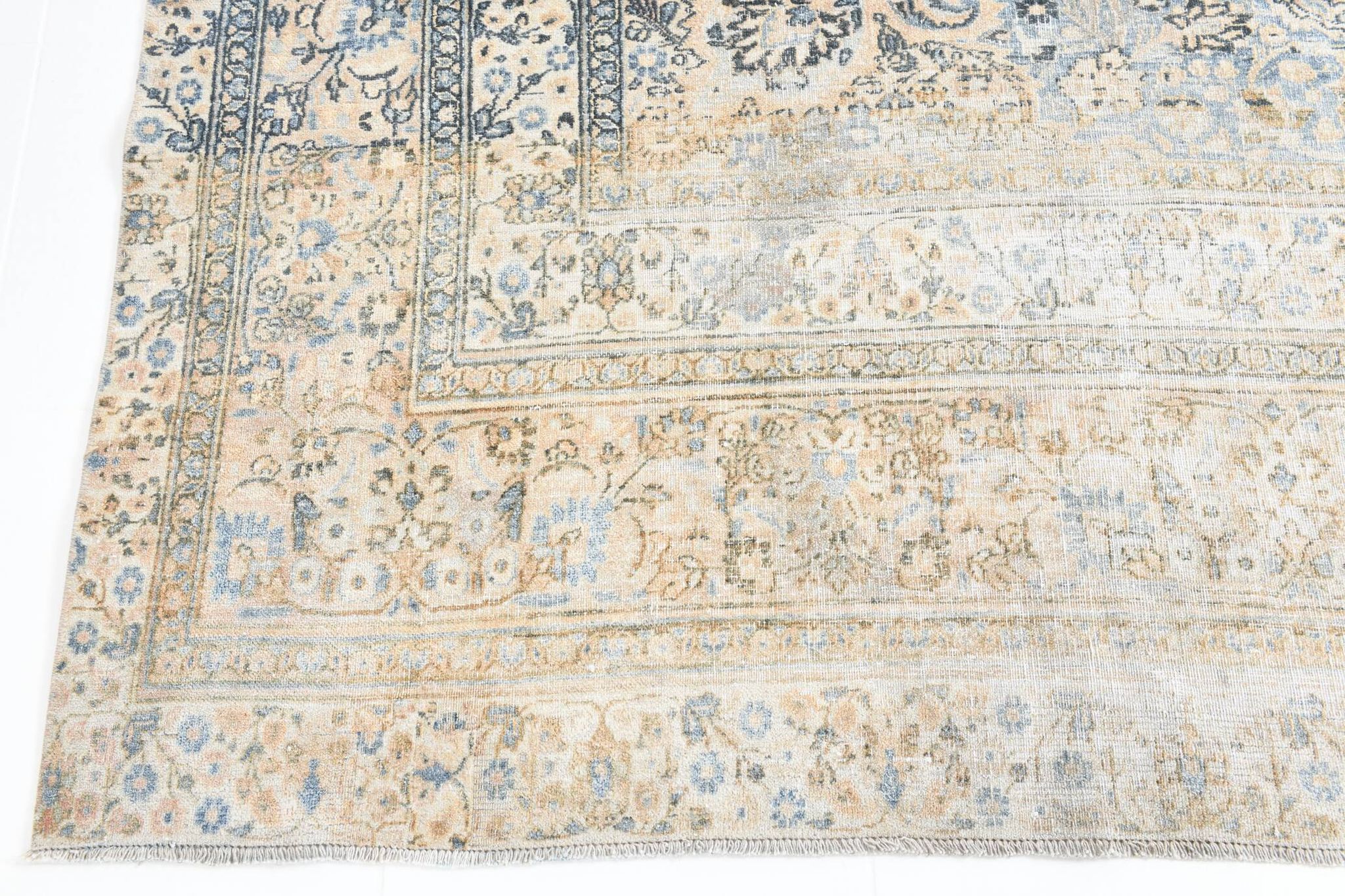 Tapis persan classique antique bleu clair 10x13, 296x386 cm