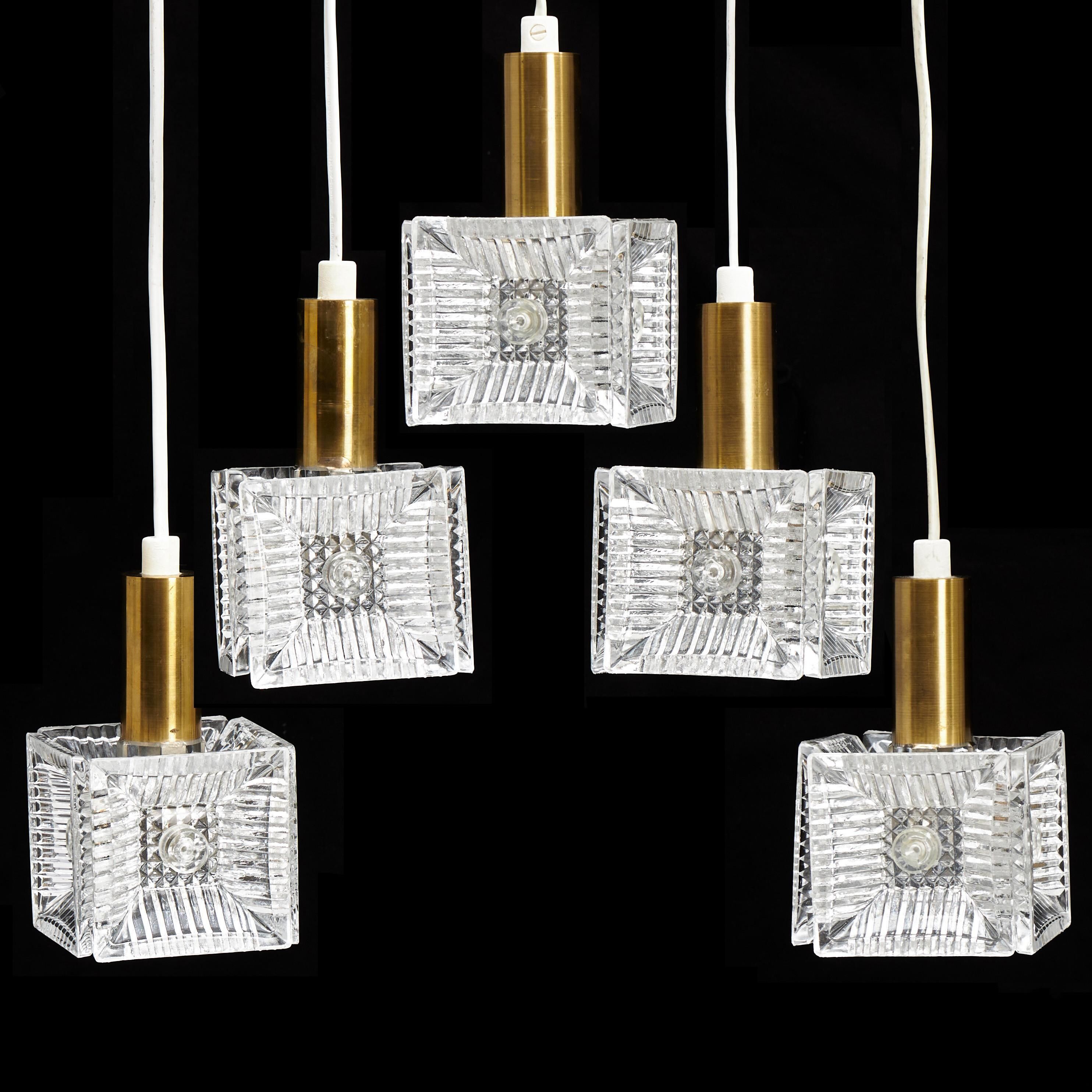 Lampe Carl Fagerlund pour Orrefors, Suède, 1960