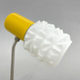 Lampe de chevet jaune et blanche jaune et blanche du milieu du siècle, années 1970