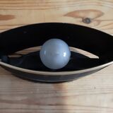 Vintage metal lamp black and gold