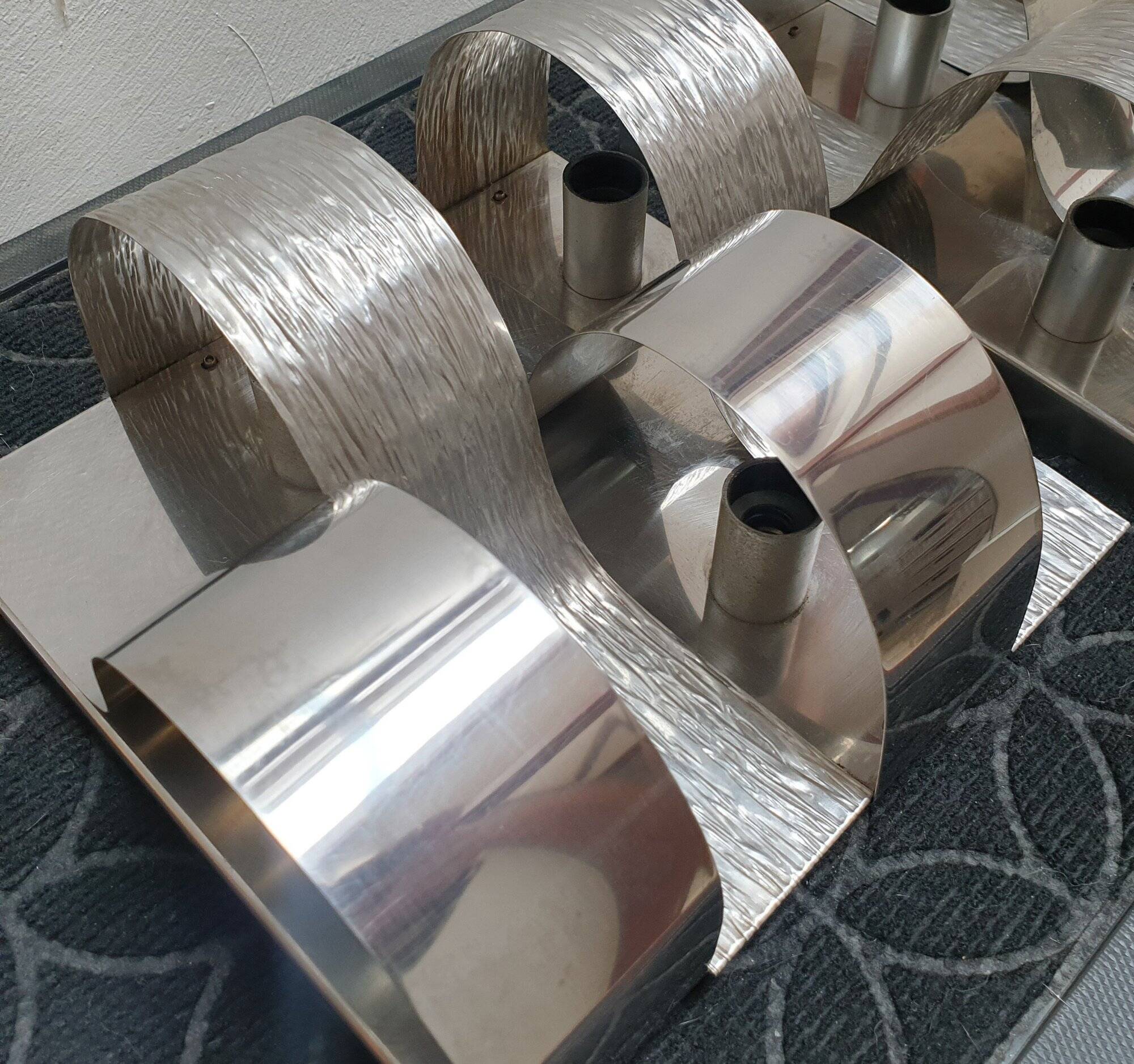 Pair of wall sconces. Goffredo Reggiani. Vintage 1970s