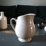 Taupe grey ceramic pitcher