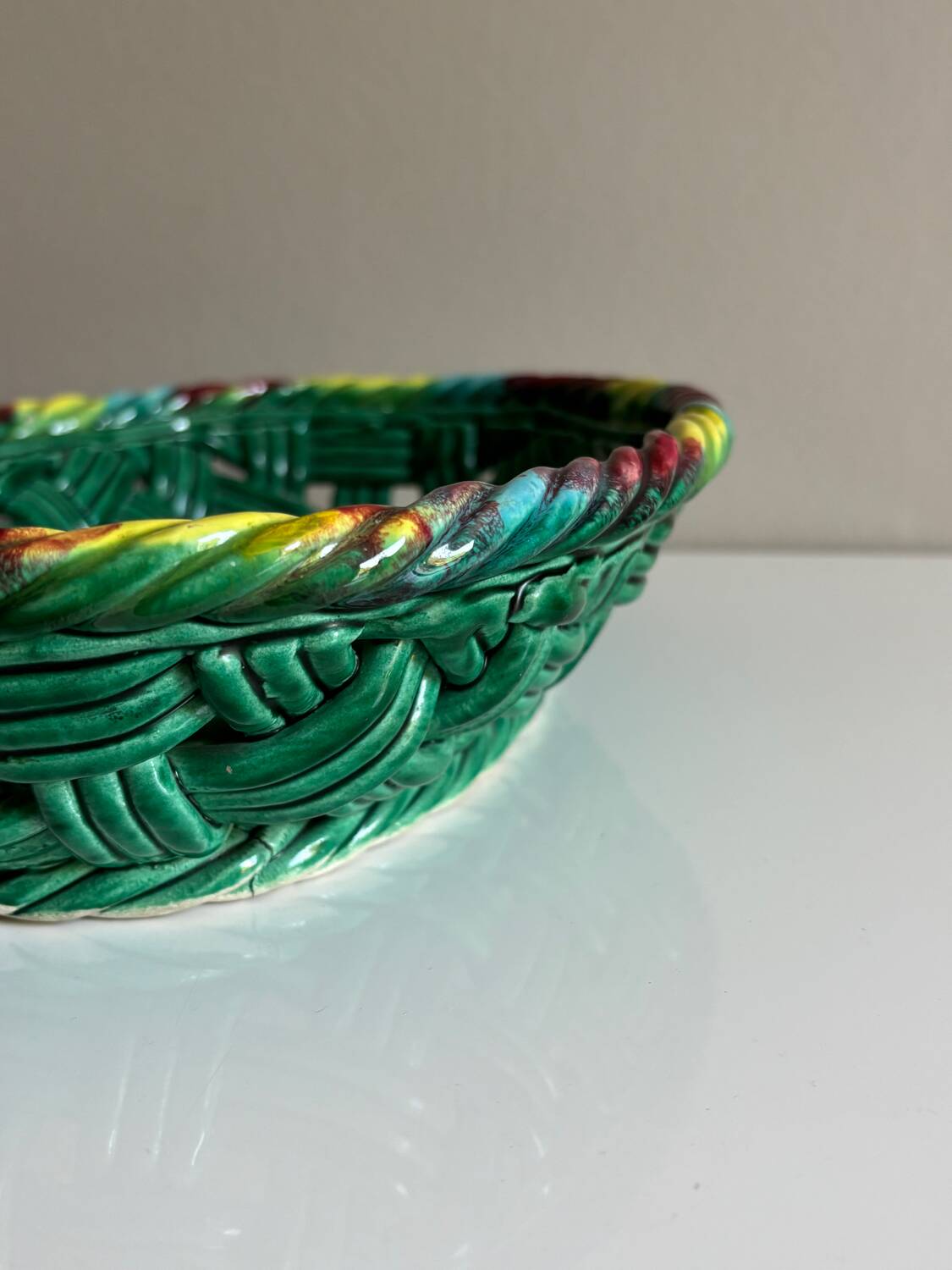 Helene Ugo Vallauris woven basket