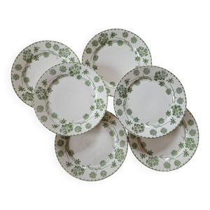 Lot 6 assiettes plates
