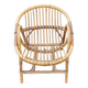 Small armchair shell bamboo and rattan, child, vintage, 60s