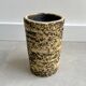 Vintage "Birch Bark" ceramic vase, cylindrical, Chamotte