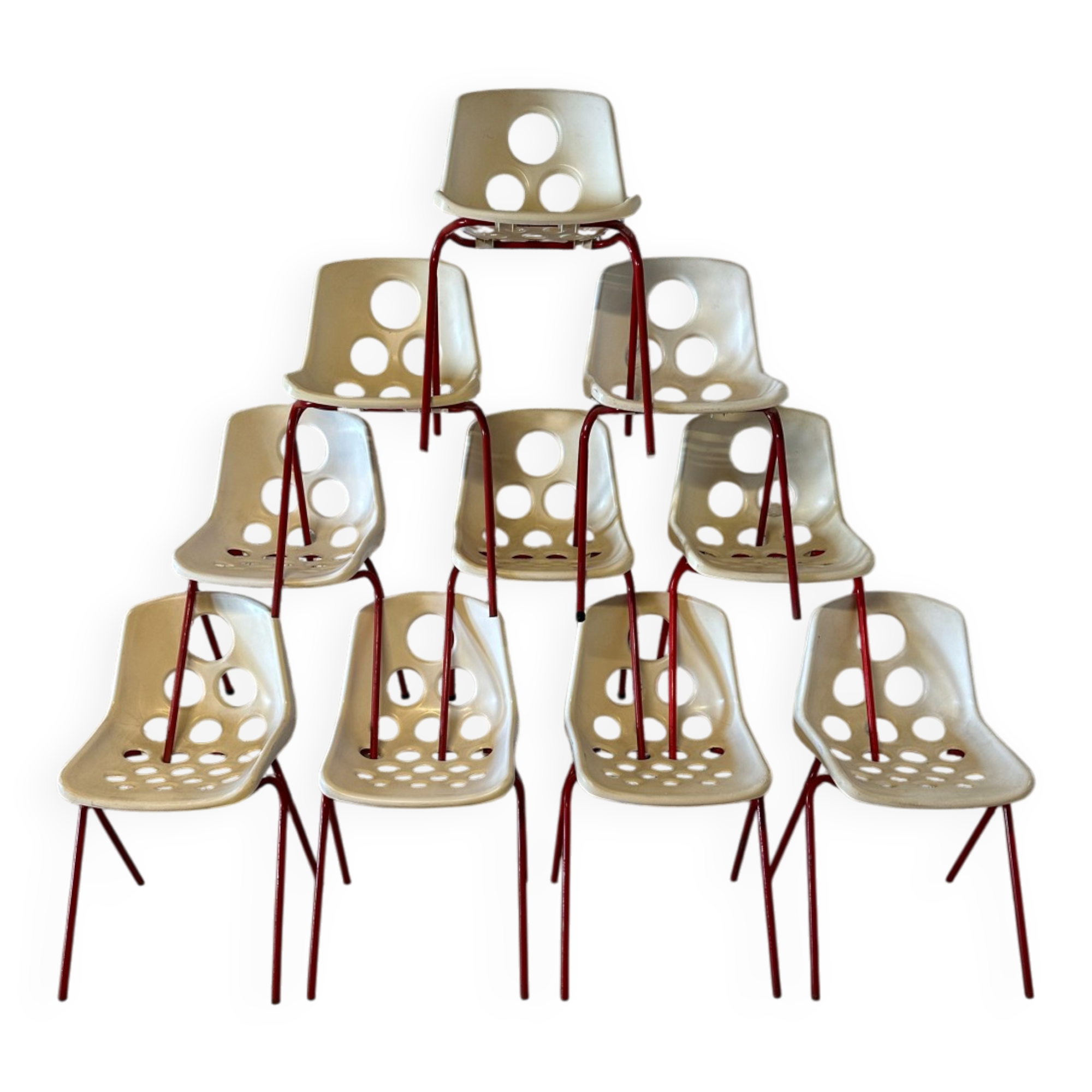 10 vintage design Sicopal chairs