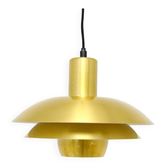 Golden vintage lamp, Denmark, 1970s
