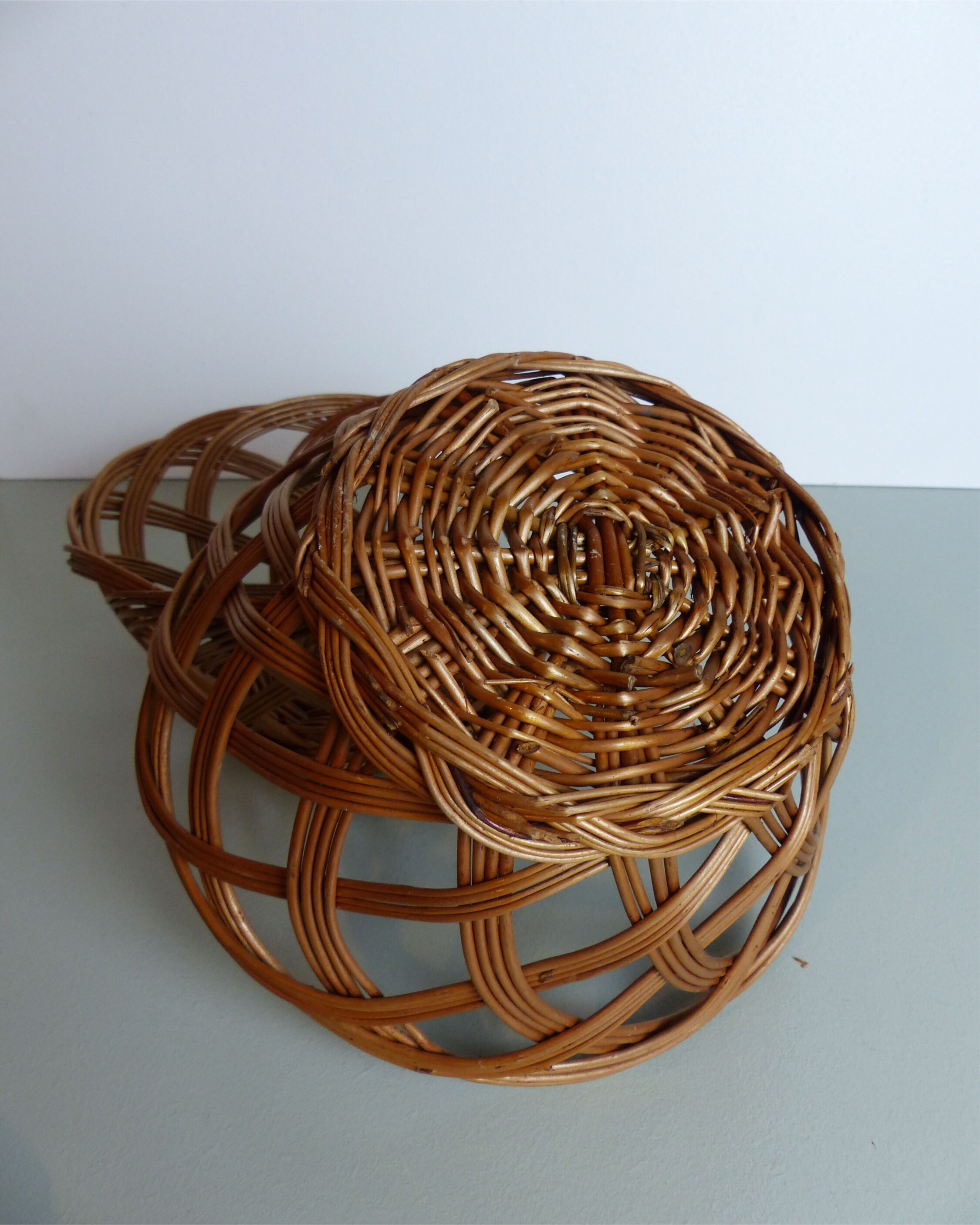 Two wicker baskets
