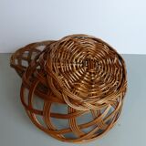 Two wicker baskets