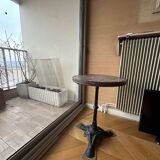 Antique round bistro table