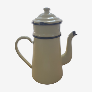 Yellow metal teapot