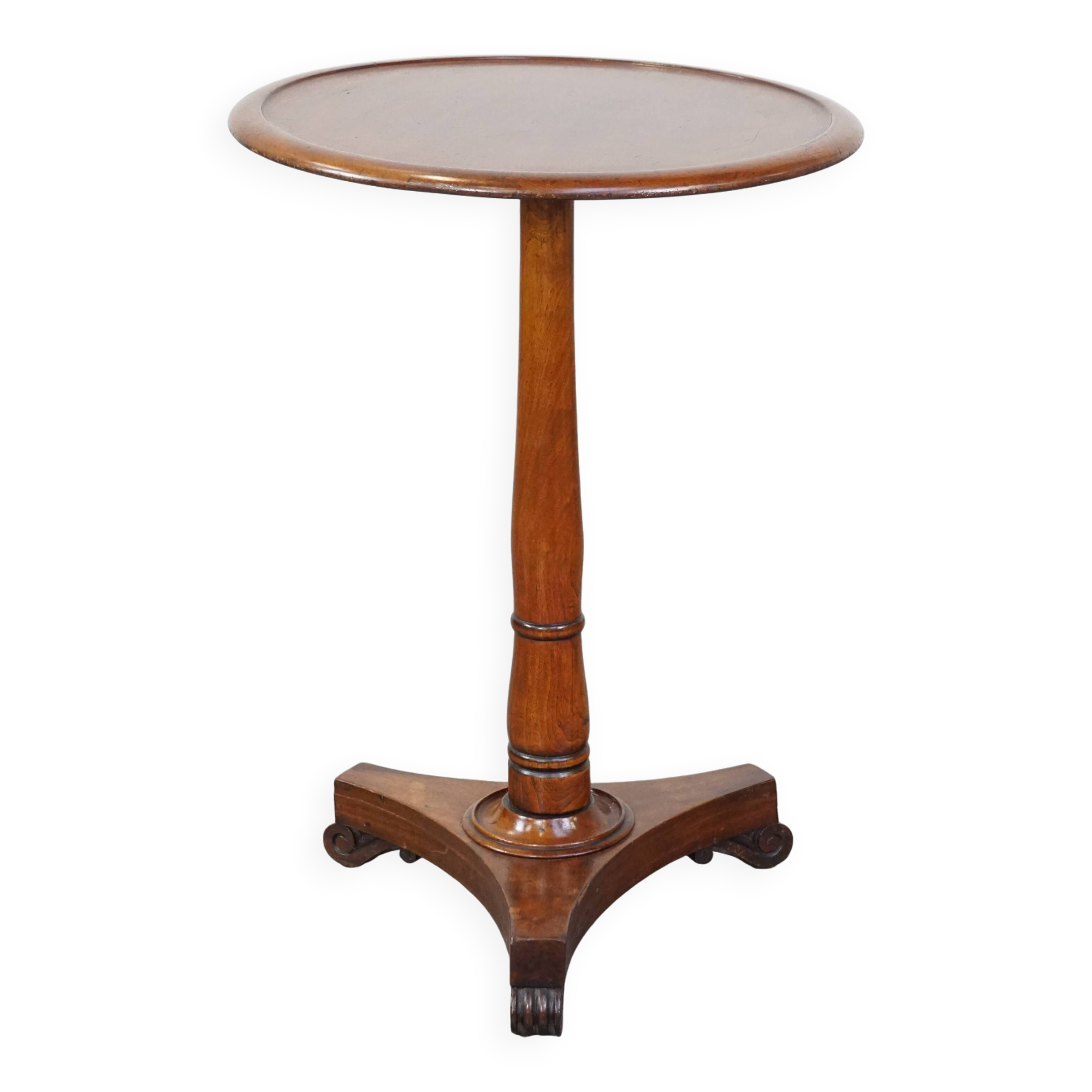 Round antique English side/wine table from the mid-19th century