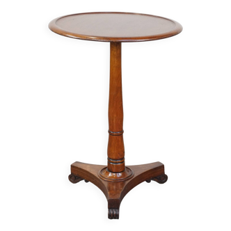 Round antique English side/wine table from the mid-19th century