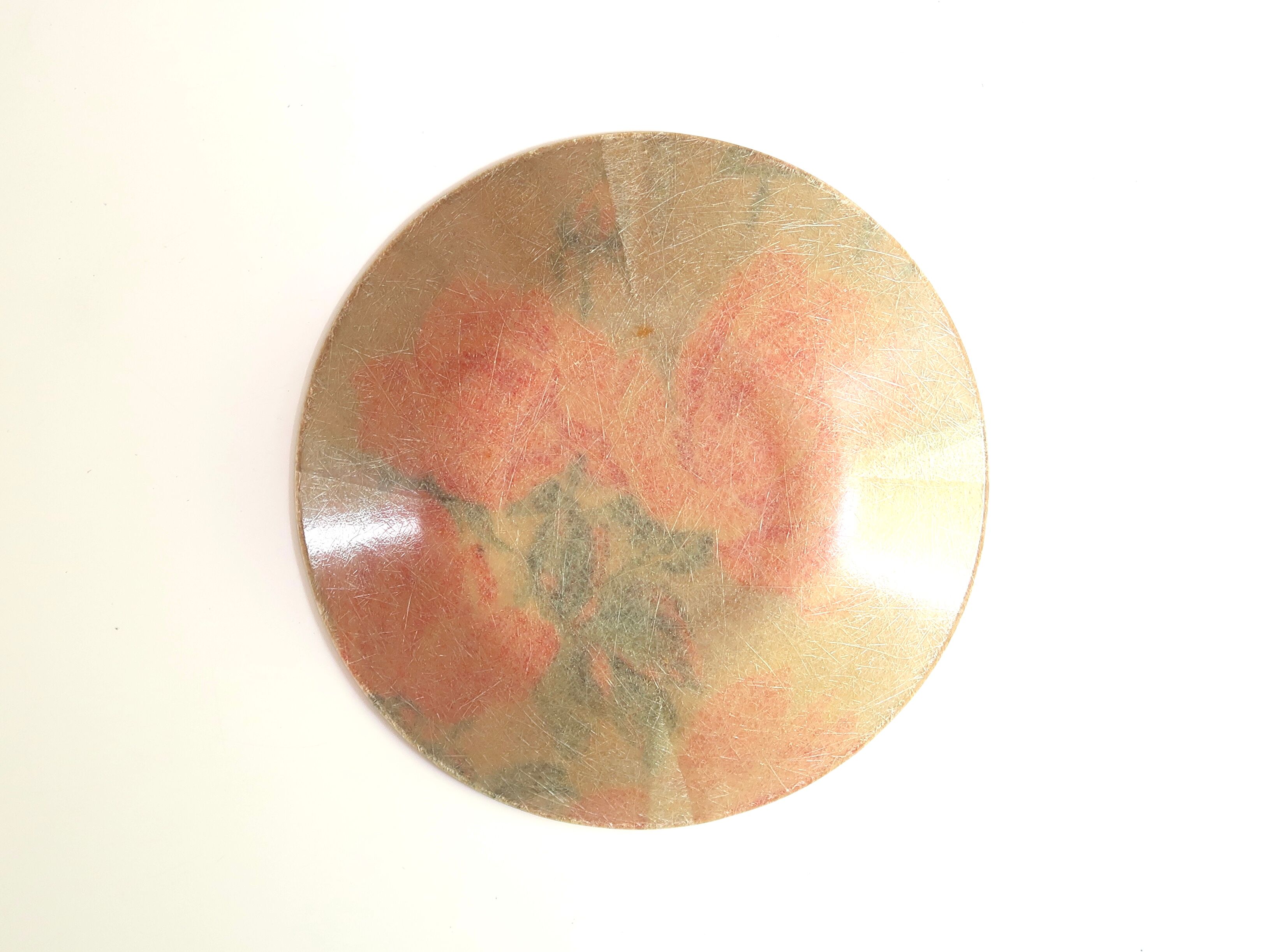 Coupe à fruits en fibre de verre années 60